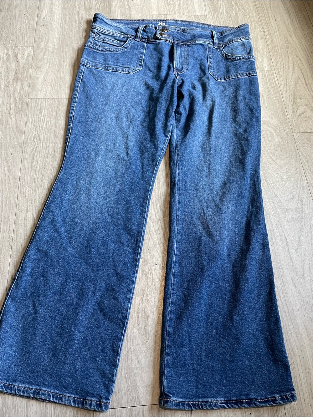 No Boundaries Women's Boot Cut Jeans - Denim Blue